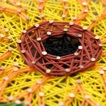 String Art Creative DIY Kit "Sunflower" 7.5"x11.4" / 19.0x29.0 cm