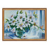 DIY Bead Embroidery Kit "Madonna lilies" 17.7"x12.6" / 45.0x32.0 cm