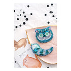 Beadwork kit for creating brooch 