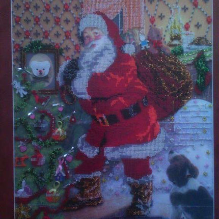 DIY Bead Embroidery Kit "Christmas Eve" 12.6"x16.9" / 32.0x43.0 cm