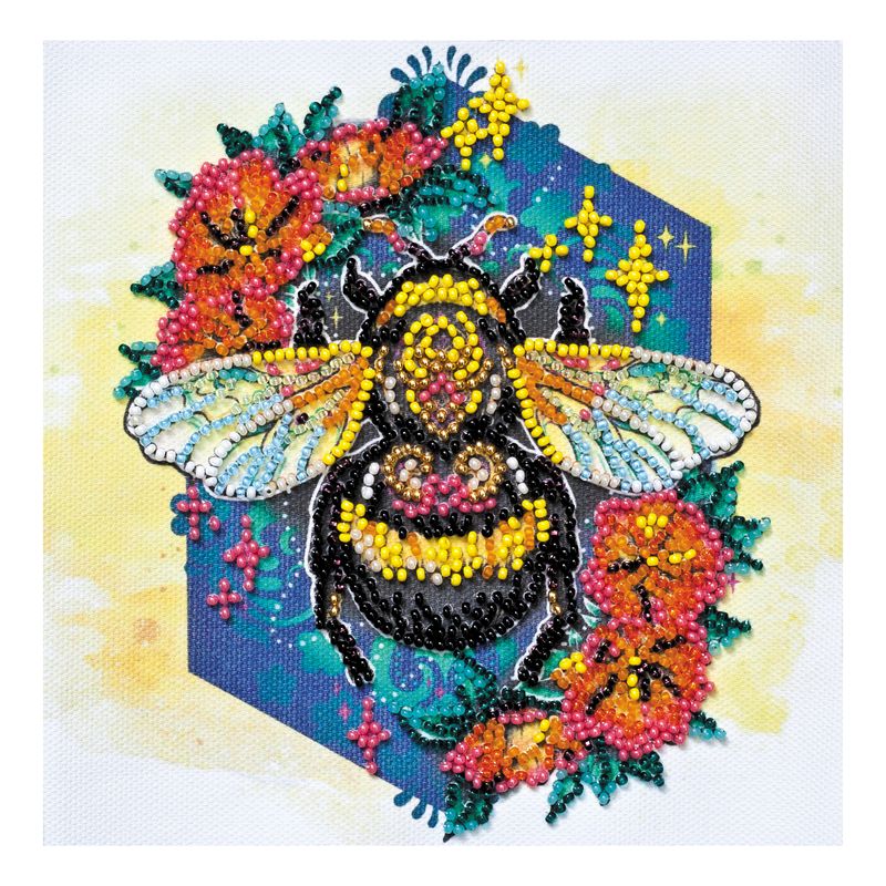 DIY Bead Embroidery Kit "Sweetly"  5.9"x5.9" / 15.0x15.0 cm