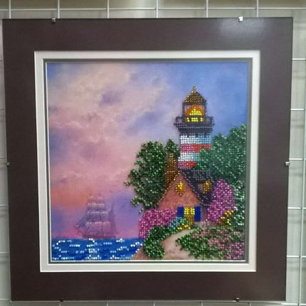 Canvas for bead embroidery "Beacon" 7.9"x7.9" / 20.0x20.0 cm