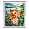 DIY Bead Embroidery Kit "Cutie Yorkshire" 12.6"x11.0" / 32.0x28.0 cm