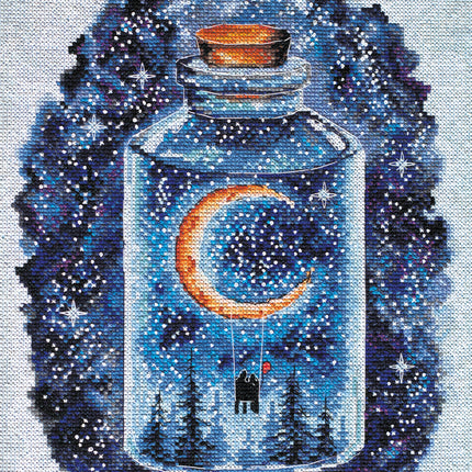 DIY Cross Stitch Kit "A month for lovers" 8.7"x11.0"