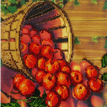Canvas for bead embroidery "Apple Spas" 7.9"x7.9" / 20.0x20.0 cm