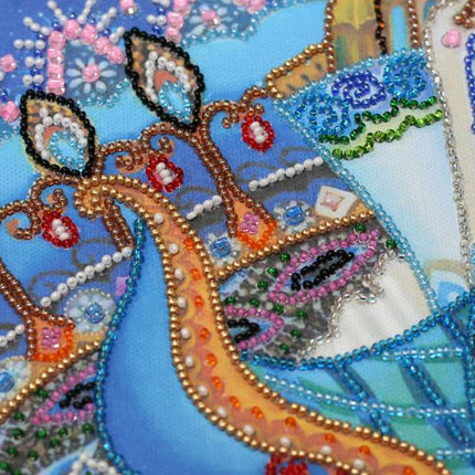 DIY Bead Embroidery Kit "Performance" 11.8"x11.8" / 30.0x30.0 cm