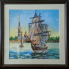 Canvas for bead embroidery "Frigate" 11.8"x11.8" / 30.0x30.0 cm