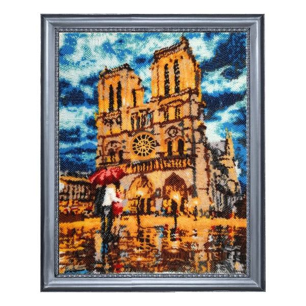 Bead DIY Embroidery Kit "Date by the Notre-Damme" 13.4"x10.6"/ 34.0x27.0 cm