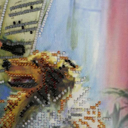 DIY Bead Embroidery Kit "Small concert" 12.6"x11.8" / 32.0x30.0 cm