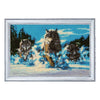 DIY Bead Embroidery Kit "Pack of Wolves" 9.4"x14.6" / 24.0x37.0 cm