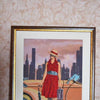 DIY Bead Embroidery Kit "Retro travel – 3" 11.8"x15.2" / 30.0x38.5 cm