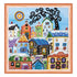 DIY Bead Embroidery Kit "Bright houses"  5.9"x5.9" / 15.0x15.0 cm