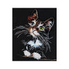 DIY Cross Stitch Kit "Fluffy kitten" 11.8"x13.8"