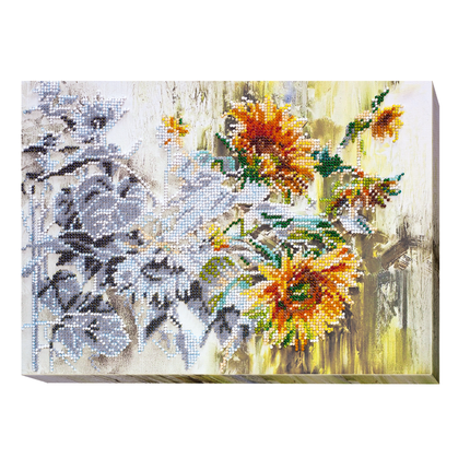 DIY Bead Embroidery Kit "Awakening" 12.2"x8.7" / 31.0x22.0 cm