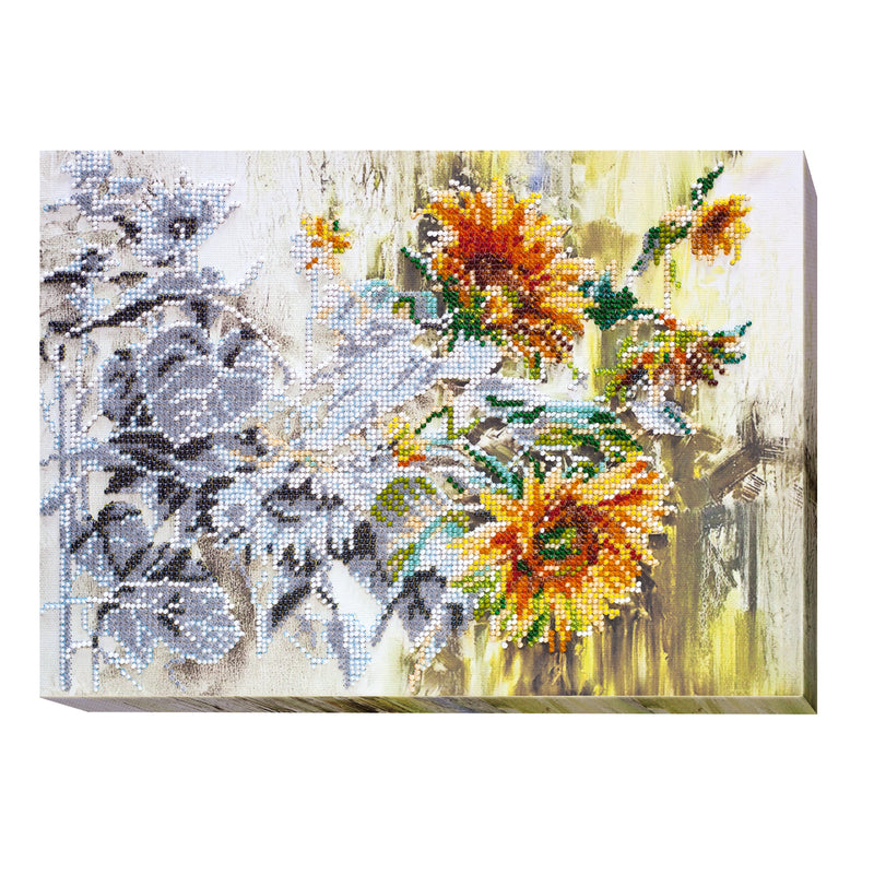 DIY Bead Embroidery Kit "Awakening" 12.2"x8.7" / 31.0x22.0 cm
