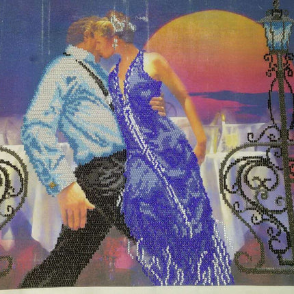 DIY Bead Embroidery Kit "Tango" 16.5"x12.6" / 42.0x32.0 cm
