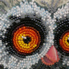 DIY Bead Embroidery Kit "Owl and cookies"  5.9"x5.9" / 15.0x15.0 cm