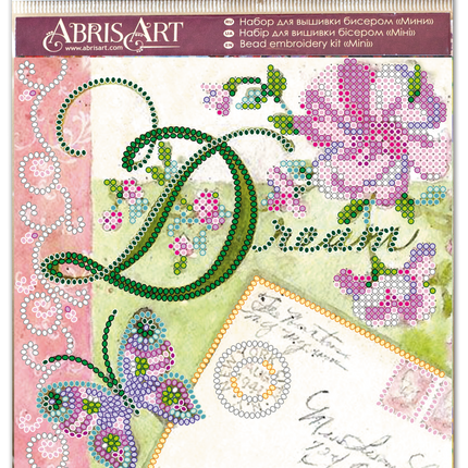 DIY Bead Embroidery Kit "Dream"  5.9"x5.9" / 15.0x15.0 cm