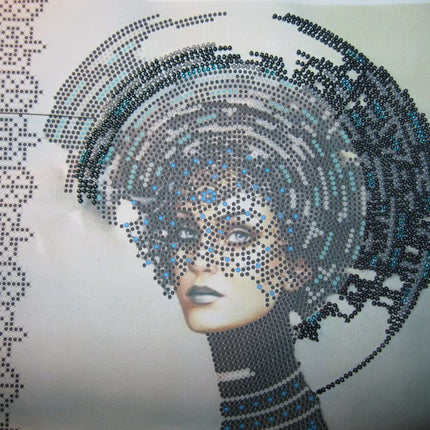 DIY Bead Embroidery Kit "Morgana" 10.2"x11.8" / 26.0x30.0 cm