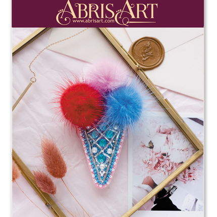 Beadwork kit for creating brooch "Yammy"