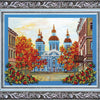 DIY Bead Embroidery Kit "St. Nicolas Cathedral" 12.8"x9.8" / 32.5x25.0 cm