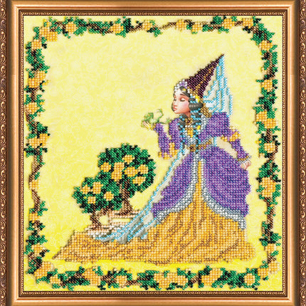 DIY Bead Embroidery Kit "Agnes" 7.5"x8.7" / 19.0x22.0 cm