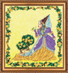 DIY Bead Embroidery Kit "Agnes" 7.5"x8.7" / 19.0x22.0 cm