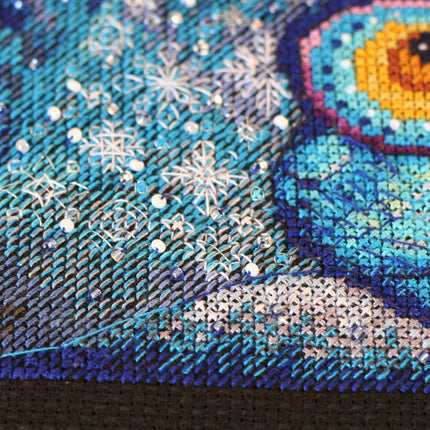 DIY Cross Stitch Kit "Magic night" 7.1"x9.4"