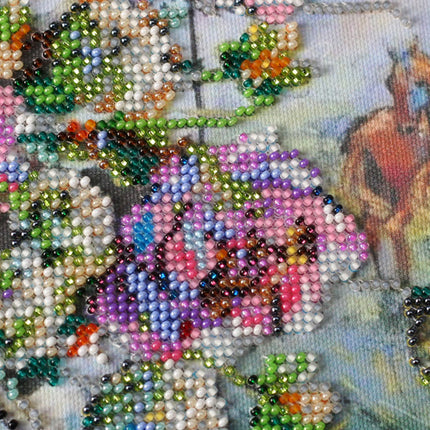 DIY Bead Embroidery Kit "Brightening" 11.8"x11.8" / 30.0x30.0 cm