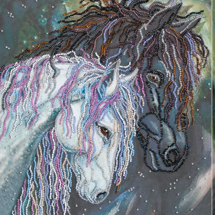 DIY Bead Embroidery Kit "Devotion" 11.8"x11.8" / 30.0x30.0 cm