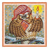 DIY Bead Embroidery Kit "Owl"  5.9"x5.9" / 15.0x15.0 cm