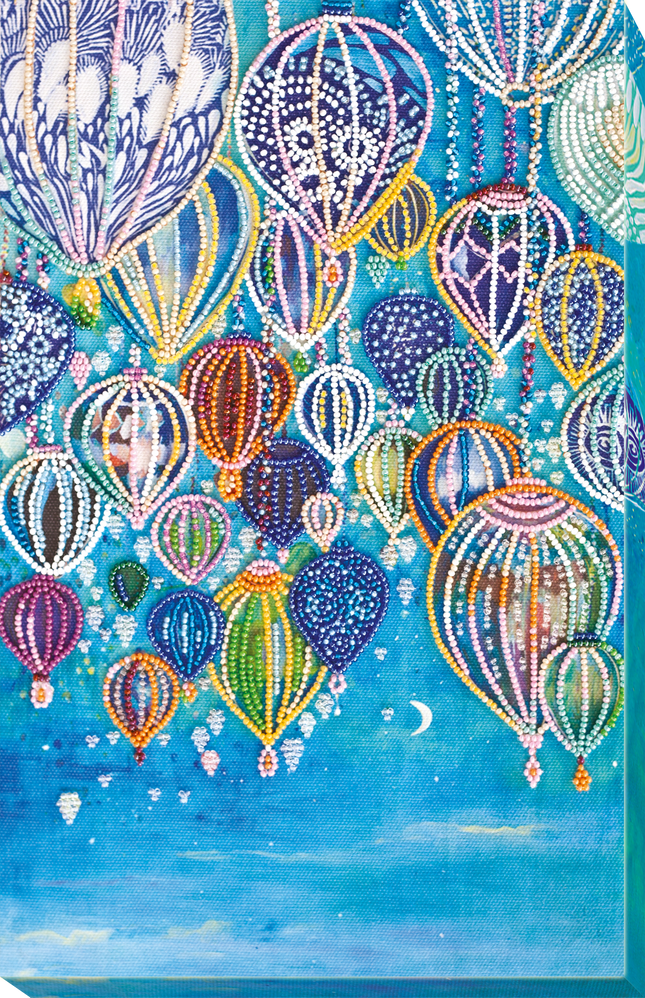 DIY Bead Embroidery Kit "Into the sky" 8.3"x13.0" / 21.0x33.0 cm