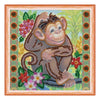 DIY Bead Embroidery Kit "In Jungle"  5.9"x5.9" / 15.0x15.0 cm