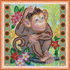 DIY Bead Embroidery Kit "In Jungle"  5.9"x5.9" / 15.0x15.0 cm