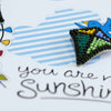 DIY kit postcard 3D for embroidery with beads "Be pleased of your life!" 5.8"x8.3" / 14.8x21.0 cm