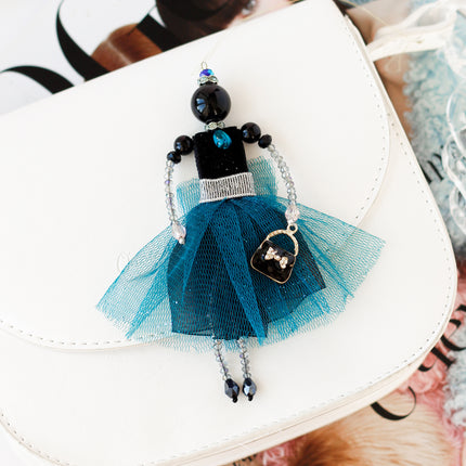 DIY Jewelry making kit "Pendant doll – Airy topaz"