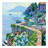 Canvas for bead embroidery "Sea view" 7.9"x7.9" / 20.0x20.0 cm