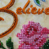 DIY Bead Embroidery Kit "Believe"  5.9"x5.9" / 15.0x15.0 cm