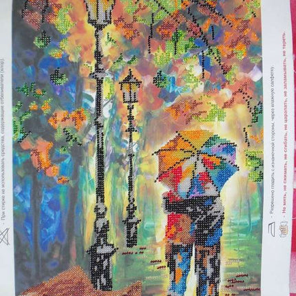 DIY Bead Embroidery Kit "Colour mood" 9.8"x19.7" / 25.0x50.0 cm