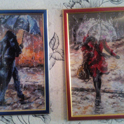 DIY Bead Embroidery Kit "Love story – 1" 10.2"x15.7" / 26.0x40.0 cm