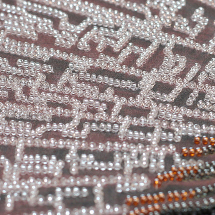 DIY Bead Embroidery Kit "Black Diamond" 16.9"x12.2" / 43.0x31.0 cm