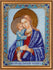 DIY Bead Embroidery Kit "Icon of the Mother of God «Perishing»" 7.5"x9.8" / 19.0x25.0 cm