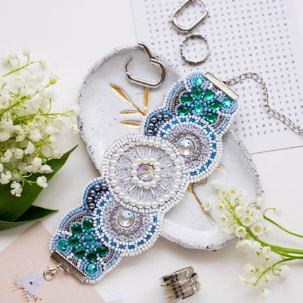 DIY Beadwork kit for creating bracelet "Arabesque"