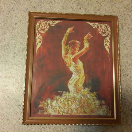 DIY Bead Embroidery Kit "Catherine" 9.1"x11.0" / 23.0x28.0 cm