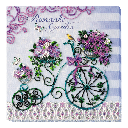 DIY Bead Embroidery Kit "Romantic garden"