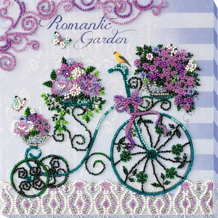 DIY Bead Embroidery Kit "Romantic garden"