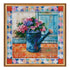 DIY Bead Embroidery Kit "s Hydrangea meets" 8.7"x8.7" / 22.0x22.0 cm