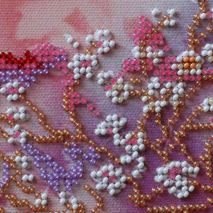 DIY Bead Embroidery Kit "Sunrise song - 1" 6.7"x14.2" / 17.0x36.0 cm