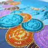 DIY Bead Embroidery Kit "Azure Grace" 20.5"x10.6" / 52.0x27.0 cm