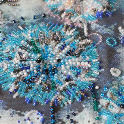 DIY Bead Embroidery Kit "Fluff" 23.6"x9.4" / 60.0x24.0 cm